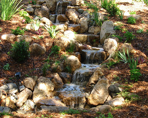 Remarkable Gardens Fountain Waterfall Gallery Image
